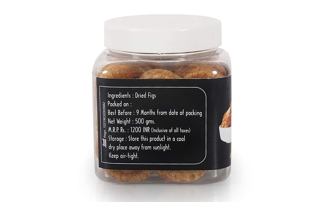 NaturePlatter Dried Figs    Plastic Jar  500 grams